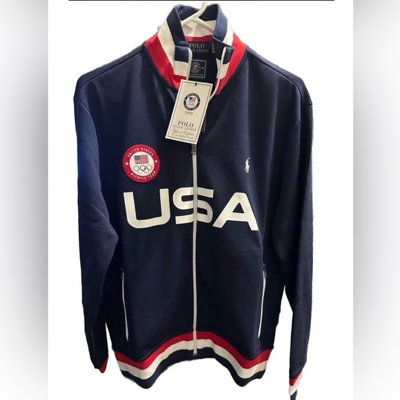 Polo Ralph Lauren Other - NWT Polo by Ralph Lauren Men's Navy USA Olympic Jacket